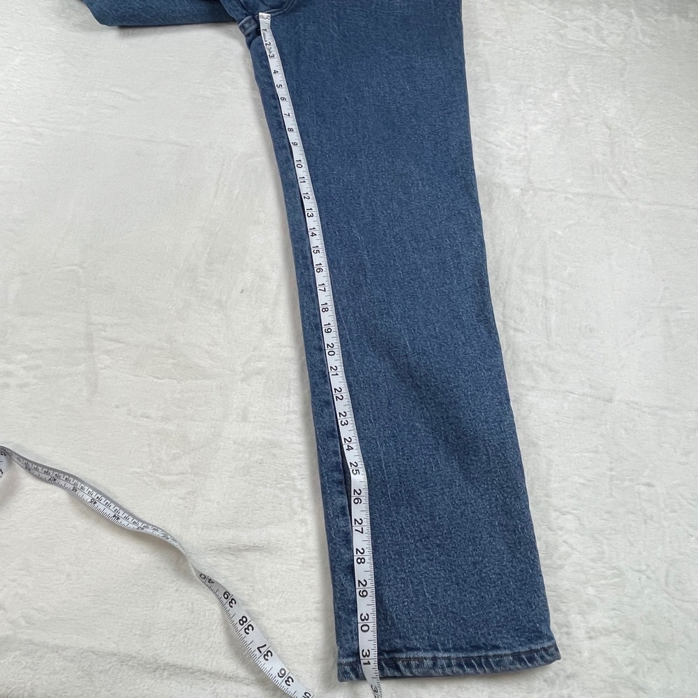 Riders by Lee Womens High Waisted Straight Leg Jeans Blue Medium Wash Size 12M - Picture 5 of 10
